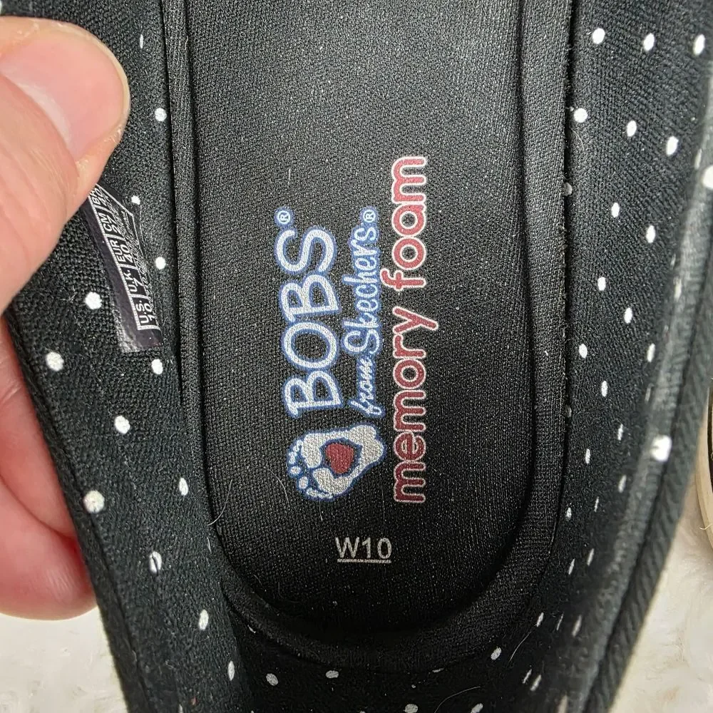 Skechers BOBS Women's Breeze slip-on espadrilles black Size 10